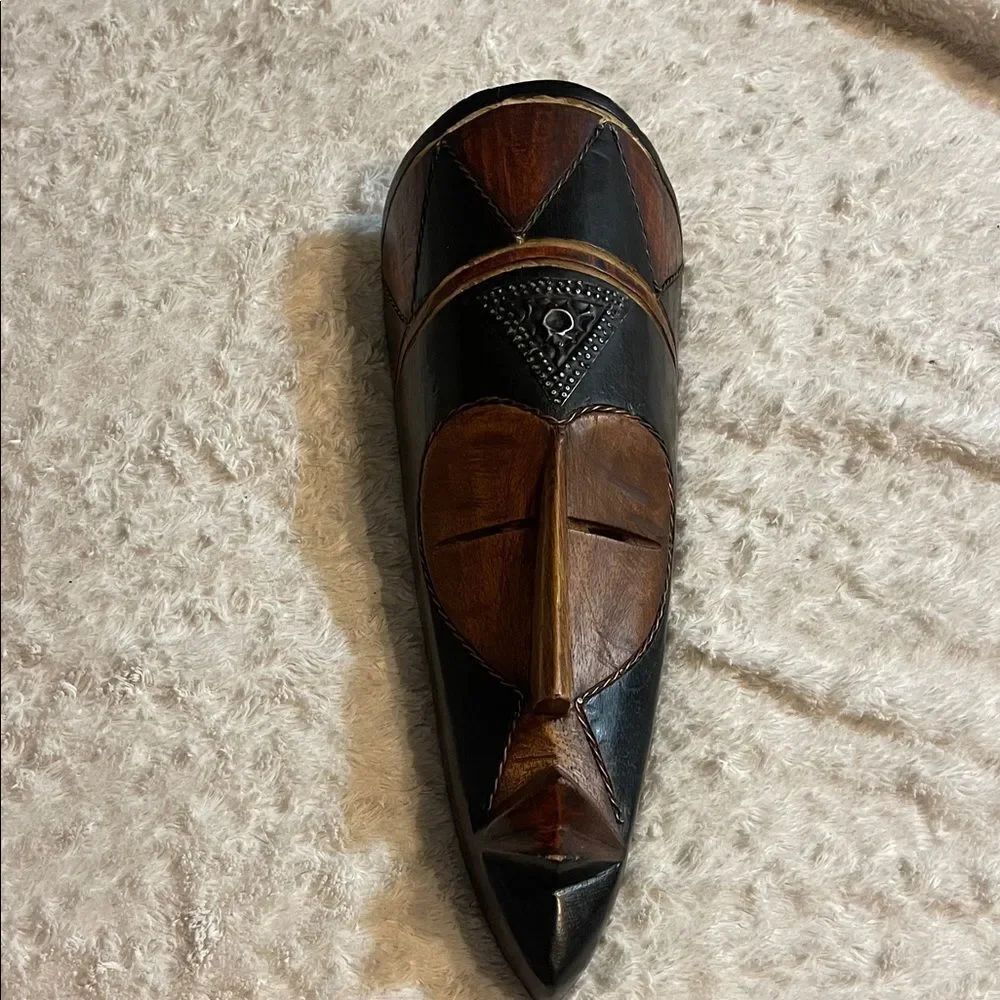 Hand carved tribal ghanian mask